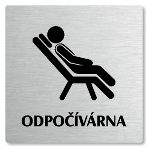 Odpočívárna, 80x80mm, stříbrná, Nevada